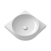 Ravak Yard XJX01245000 umywalka 45x45 cm narożna nablatowa biała