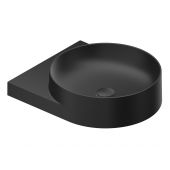 Ravak Yard XJX0D040000 umywalka 50x40.5 cm okrągła ścienna-meblowa czarna