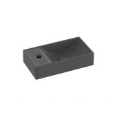 Ravak Veda XJXLD240000 umywalka 40.8x22.2 cm prostokątna ścienna czarna