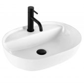 Rea Aura REAU4620 umywalka 50.5x38.5 cm owalna nablatowa biała