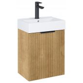 Roca Reef A852446464 umywalka z szafką 44.6 cm dąb