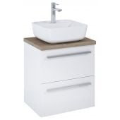 Roca Kwadro A852450806 umywalka z szafką i blatem 50.6 cm białą