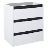 Roca Alpine A857867606 szafka 68.5x45.2x74 cm podumywalkowa wisząca biała-czarna