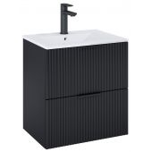 Roca Reef A857954532 szafka 60x45x63.5 cm podumywalkowa wisząca czarna