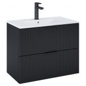 Roca Reef A857955532 szafka 80x45x63.5 cm podumywalkowa wisząca czarna