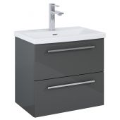 Roca Kwadro A857969153 szafka 60x38.4x53 cm podumywalkowa wisząca antracyt