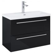 Roca Kwadro A857970351 szafka 79.8x38.4x53 cm podumywalkowa wisząca czarna