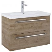 Roca Kwadro A857970808 szafka 79.8x38.4x53 cm podumywalkowa wisząca dąb