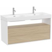 Roca Meridian A858109607 szafka 120x46x56.5 cm podumywalkowa wisząca biała-dąb