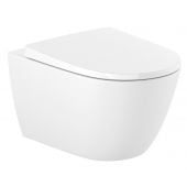 Roca Ona A34668CS00 miska wc wisząca bez kołnierza ze spłukiwaniem wirowym biały połysk
