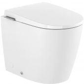 Roca Avant A80336MS0W miska wc z deską wolnoopadającą stojąca bez kołnierza ze spłukiwaniem wirowym biały połysk