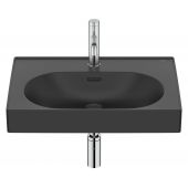 Roca Meridian A327742080 umywalka 60x46 cm prostokątna ścienna-meblowa czarna