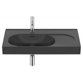 Roca Meridian A327743080 umywalka 80x46 cm prostokątna ścienna-meblowa czarna