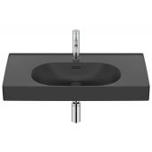 Roca Meridian A327745080 umywalka 80x46 cm prostokątna ścienna-meblowa czarna