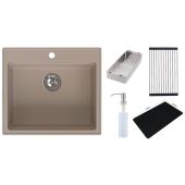 Ruvetti Absol 60 3001ABBE60W zlewozmywak granitowy 56x50 cm beżowy