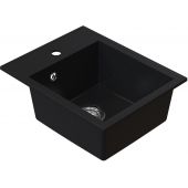 Ruvetti Pino 3001PIBC40W zlewozmywak granitowy 50x40 cm czarny
