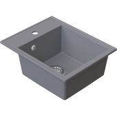 Ruvetti Pino 3001PIGR40W zlewozmywak granitowy 50x40 cm szary/grafitowy/onyx