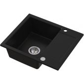 Ruvetti Signum 3001SBC120W zlewozmywak granitowy 59x50 cm czarny