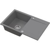 Ruvetti Signum 3001SGR160W zlewozmywak granitowy 79x50 cm szary/grafitowy/onyx