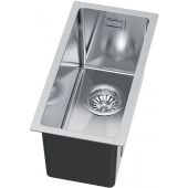 Ruvetti Stelio 5001SMINIBSP zlewozmywak stalowy z syfonem 44x22 cm stal