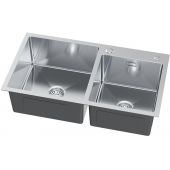 Ruvetti Linar 5002LBS260W zlewozmywak z dozownikiem 78x45 cm stal