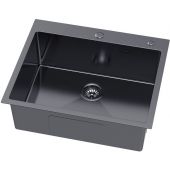 Ruvetti Masivo 5002MPVDGRF60W zlewozmywak stalowy 60x50 cm grafit