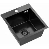 Ruvetti Look 5003LPVDBL40W zlewozmywak stalowy 45x40 cm czarny