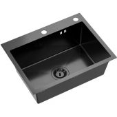 Ruvetti Look 5003LPVDBL60W zlewozmywak stalowy 58x45 cm czarny