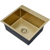 Ruvetti Look 5003LPVDCH50W zlewozmywak stalowy 50x45 cm złoty
