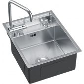 Ruvetti Larso KSLARSO404050BS zlewozmywak z baterią stal/stal