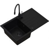 Ruvetti Maxi+ LP3200MX7950FBW zlewozmywak z baterią czarny/czarny