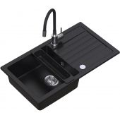 Ruvetti Natu Maxi LP3200NM7744BCW zlewozmywak z baterią i akcesoriami czarny/stal