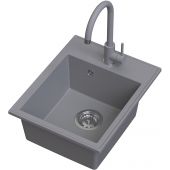 Ruvetti Tito Box LP3200TB4050GRW zlewozmywak z baterią szary/