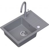 Ruvetti Tito Compact LP3200TC6244GRW zlewozmywak z baterią i akcesoriami szary/