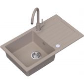 Ruvetti Tito Maxi LP3200TM7744BEW zlewozmywak z baterią i akcesoriami beżowy/beżowy