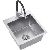 Ruvetti Look LPLOOK405200BSS zlewozmywak z baterią stal/stal