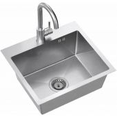 Ruvetti Look LPLOOK505200BSF zlewozmywak z baterią stal/stal