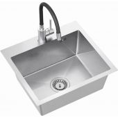 Ruvetti Look LPLOOK505200BSS zlewozmywak z baterią stal/stal