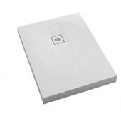 Schedline Nonlimits White Stone 3STN1P90100BSTM1BST brodzik prostokątny z maskownicą 100x90 cm biały