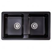Sink Quality Sapphire SAPC2KBOX zlewozmywak granitowy 79.5x46 cm