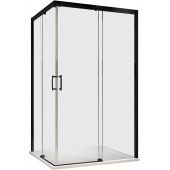 Sanplast Free Zone 600271368059401 kabina prysznicowa 120x80 cm prostokątna czarny mat/szkło przezroczyste