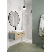 Sanplast Exa Line 600540273038401 drzwi prysznicowe z profilem 90 cm składane srebrny połysk/szkło przezroczyste