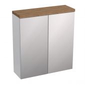 Strama Ovo 1240000 szafka 59.7x20.1x65.5 cm z lustrem dąb