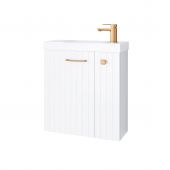 Uptrend Nook 010SU5502TR41366 umywalka z szafką i uchwytami 55 cm białą