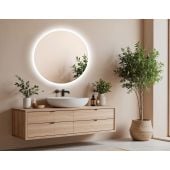 Venti Koło Led 5907459662894 lustro 60x60 cm okrągłe z oświetleniem