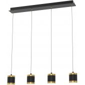 Wofi Toulouse 7003404 lampa wisząca 4x8.5 W czarna