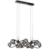 Wofi Nancy 70141405 lampa wisząca powyżej 6x3.5 W czarna-chrom