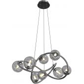 Wofi Nancy 7014805 lampa wisząca powyżej 6x3.5 W czarna-chrom