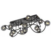 Wofi Nancy 90141205 lampa podsufitowa powyżej 6x3.5 W czarna-chrom