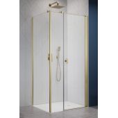 Radaway Nes Brushed Gold KDS I 100430809901 ścianka prysznicowa 80 cm złoty szczotkowany/szkło przezroczyste